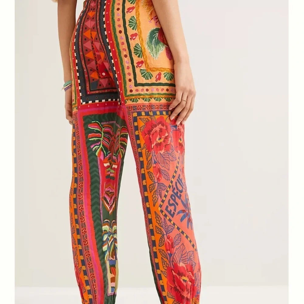 Anthropologie farm rio printed jogger pants size medium new with tags